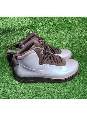 Nike Air Force 1 High Foamposite Cup Light Carbon Blue AH6771-002 Mens Size 10.5